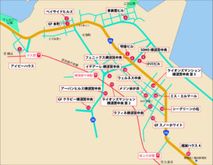 マンスリーマンション案内図