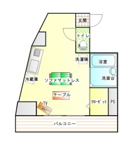 間取り(101号室)