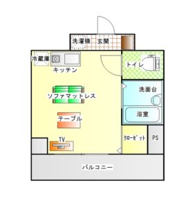 間取り（102号室）