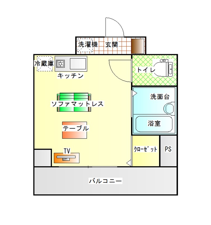間取り(102号室)